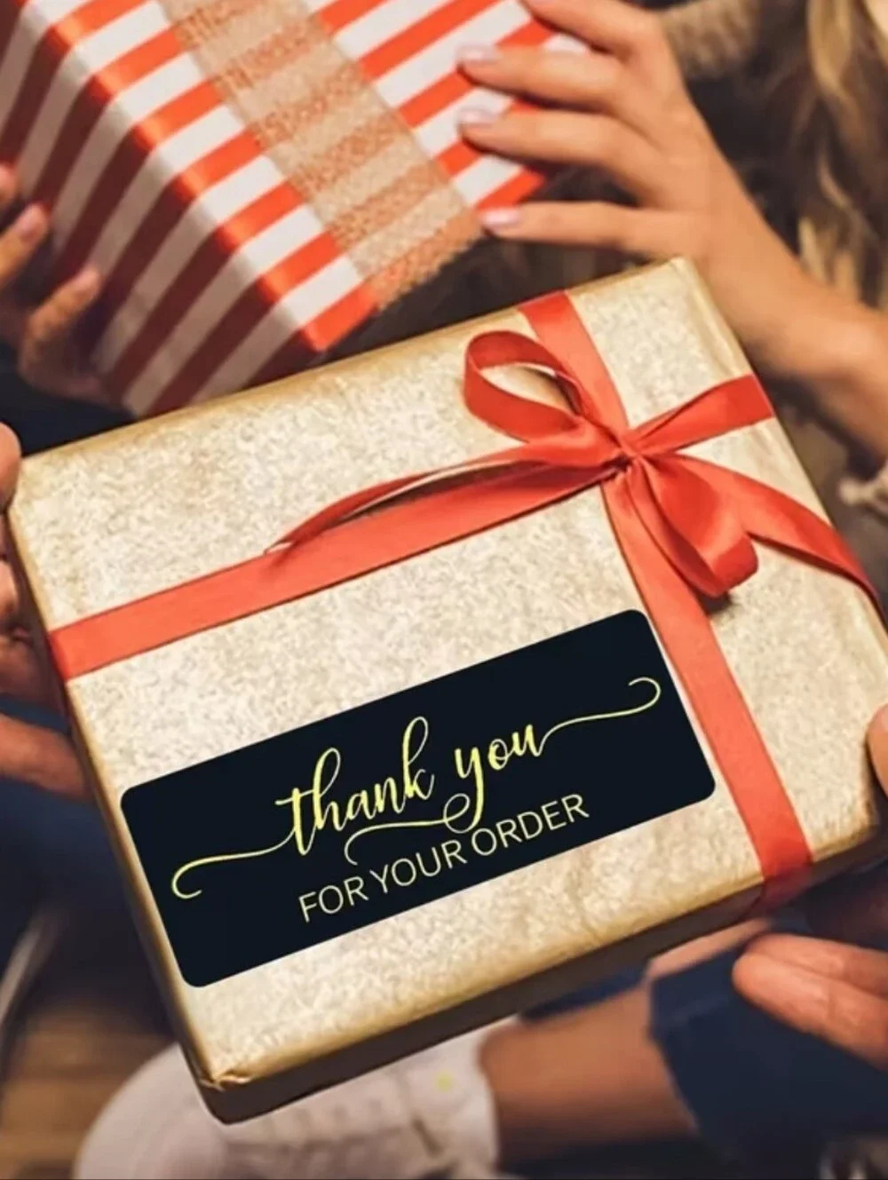 Thank You For Your Order Stickers Roll. 125. 3x1